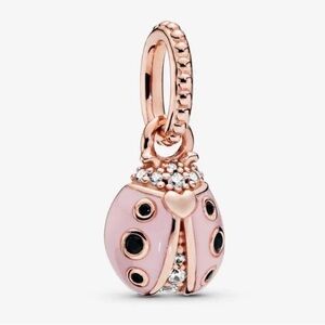 PANDORA Lucky Pink Ladybird Charm/Pendant